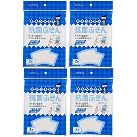 Kureha Chemical Industrial Kureha Antibacterial Dish Towels, 2 x 4 Packs