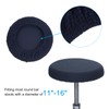 PATIKIL 11" Round Bar Stool Cover, 3 Pack Elastic Bar