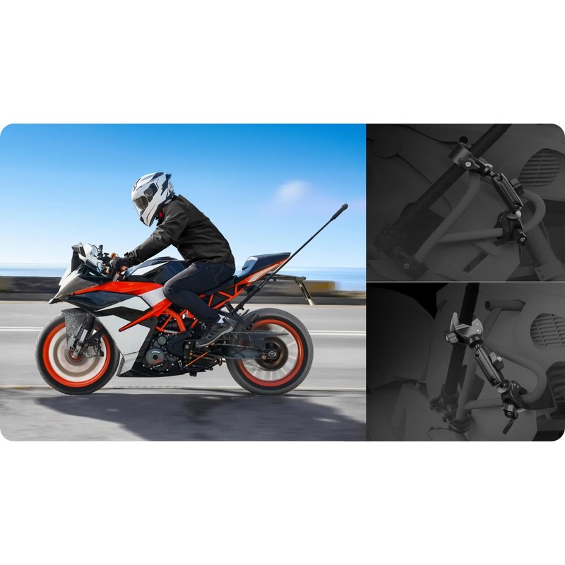 Insta360 Motorcycle Selfie Stick Support Clamp For Instax60 X4 /