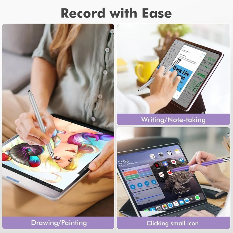 meko 3-in-1 Stylus Pens for Touch Screens,Capact