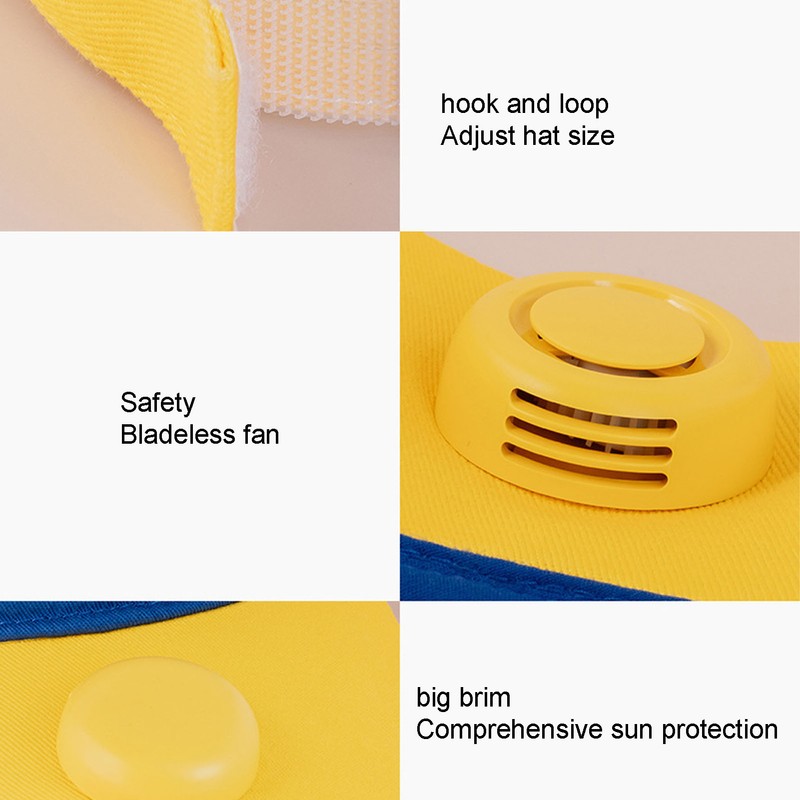 Fan Hat for 6 to 12 Year Old Kids with