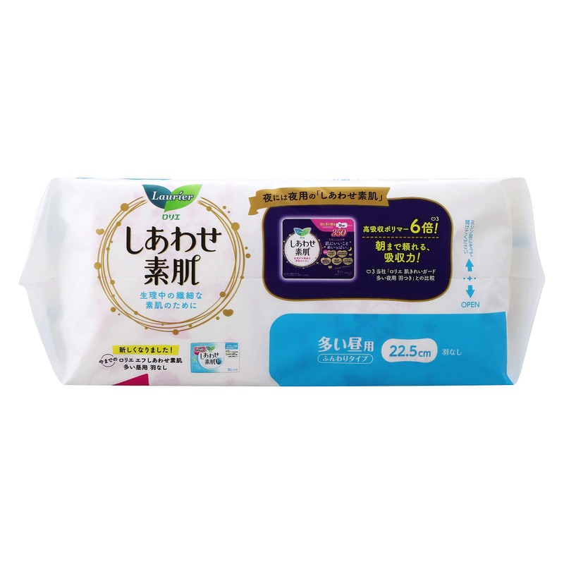 Laurier F Happy Bare Skin, For Daytime Use, No Wings,