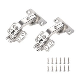 135 Degree Lazy Susan Hinge Full Overlay Concealed Corner Cabinet Hinge for Cabinet, Cupboard, Folded Door, Corner Kitchen Cabinet Replacement Hardware (1 Pair, 2 PCS)