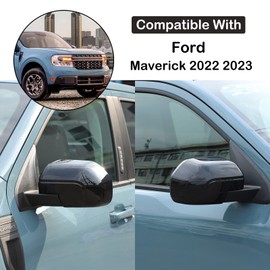 Pair Rear View Mirror Outside Housing Wing Mirror Cover Cap Compatible with Ford Maverick 2022-2024 Aunginsy Auto Rearview Protection Cover Mirror Cover Door Side Moulding Trim Exterior Accessories