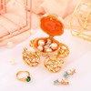 QIFU Hand Painted Pearl White Cinderella Pumpkin Carriage Trinket Box