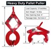 Pallet Puller 2T/4409lbs Capacity Heavy Duty Steel Single Scissor for