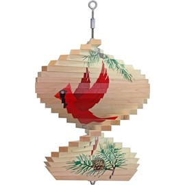 Cardinal Wood Wind Spinner - Made in USA