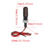 Motorcycle Mini Turn Signals LED Metal Indicators Lights Amber Lamps