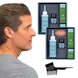 Colorsmith Hair & Beard Colour for Blending Greys 2 pack, Ammonia-Free Complete Men’s At-home Beard & Hair Dye Kit, Professional-grade Demi-Permanent Hair Colour (Dark Ash Blonde 7.1)