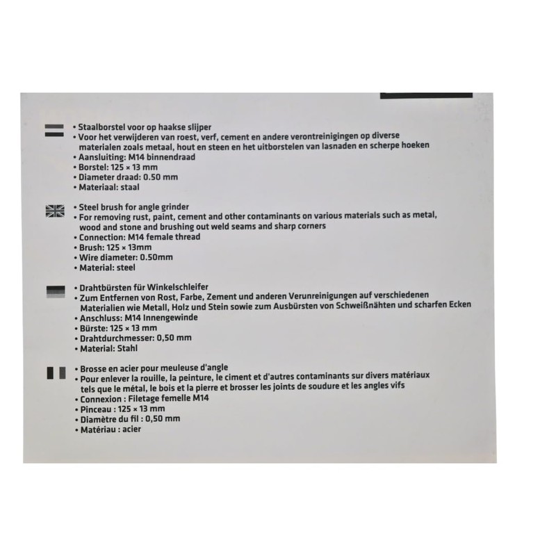 Twisted Wire Brush Disc for Angle Grinder 125 mm Versatile