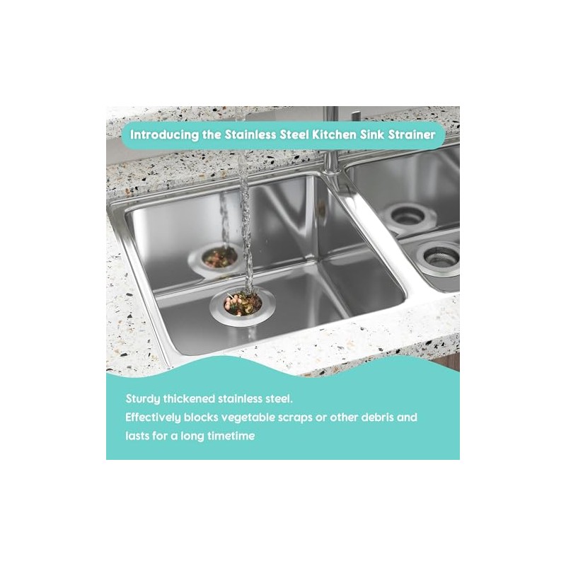 2Pack Sink Protectors for Kitchen Sink 13''x16''&11.2''x14.5'', Sink Rack for
