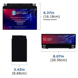 Mighty Max Battery YTX24HL-BS Battery for Bombardier Quest 650 XT 2002-2004