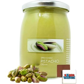 Boxed Treatz Pistachio Cream Spread | Italian Sweet Velvety Cream | Sicilian Pistachio Cream Spread | Great For Baking And Cooking | 600g Boxed Treatz