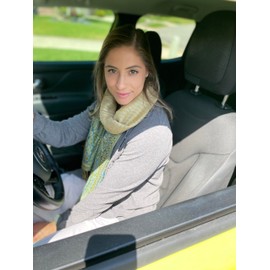 Achillea Luxurious Big Paisley Jacquard Layered Woven Pashmina Shawl Wrap Scarf Stole (Olive Green)