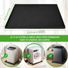 27×27inch Washer Drain Pan Silicone Mat, With Raised Edge Washing