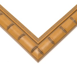 Poster Palooza 16x24 Bamboo Natural Wood Tones Solid Wood Picture Frame | 1.5 Inch Moulding Width | with UV Acrylic Plexiglass, Foam Board Backing & Hanging Hardware Included