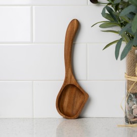 Ironwood Gourmet Acacia Wood Spoon For Cooking, 10.5" Skillet Spoon