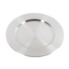 APS Round Under Plate, Stainless Steel Silver, 9 x 12