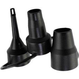 Black Plastic Air Pump Replacement Nozzles 3 Sizes - Multi-Purpose Nozzle Tips for Airbed, Inflatable Mattress, Pool Floats, Electric and Manual Pumps (3 Nozzles)