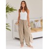LILLUSORY Women Linen Summer Spring Fashion Outfits Palazzo Casual Flowy