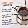 Nostalgia 6-Cup Electric Fondue Pot Set for Cheese & Chocolate