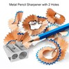 5 Pack Pencil Sharpeners Dual Hole Sharpener Manual Pencil Sharpener