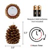 Homemory 2 Pcs Flameless Pine Cone Candle, LED Candles with