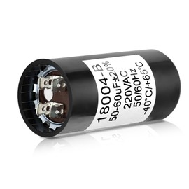 X-18004-B Capacitor for Genie 1/3HP Openers – 50-60uf 220V Garage Door Opener Starting Capacitor Replacement (Compatible with Genie 18004B & 18004-B, 50/60Hz AC, Black)