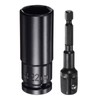 sourcing map 1/2" Drive 22mm 6-Point Deep Sockets 3" Length