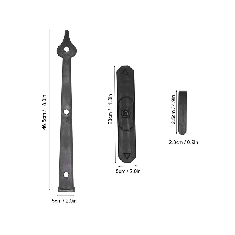 Magnetic Garage Door Hinges Handles American Style ABS Decorative Gate