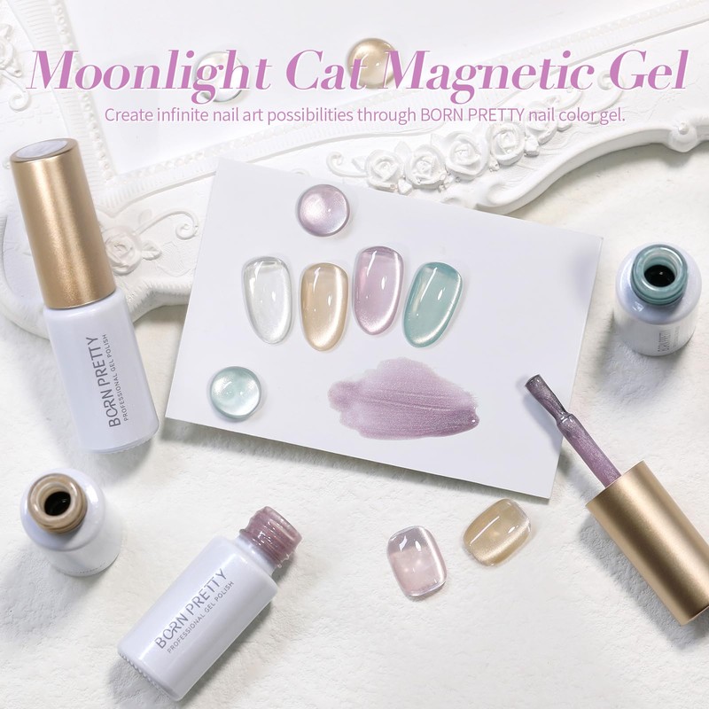 BORN PRETTY Magnetic Nail Gel, Cat's Eye Gel, Galaxy, Cat