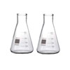 Rocwing - Borosilicate 3.3 Glass Graduated Conical Erlenmeyer Flask for