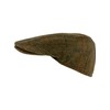 JACK PYKE Wool Blend Flat Cap Tweed Brown 57cm