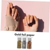 DOITOOL Foil Decorations 1 Set Nail Foil Flakes Glittery Nail