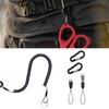 HUIKKJP Curl Cord Strap, Coil Strap, Stretchable, Durable, Keychain, Set