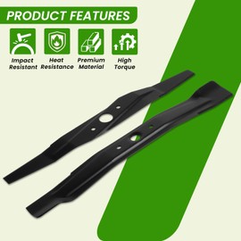 Prosentuo Lawn Mower Blade Compatible with Honda HRN216 HRN 216 Including 72511-VR8-M00 Bottom Blade and 72531-VR8-M00 Upper Blade 2 Packs