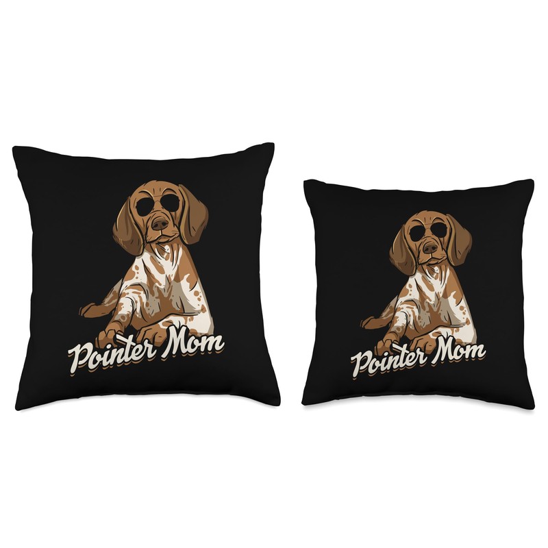 Pointer Mom German Shorthaired Pointer Throw Pillow