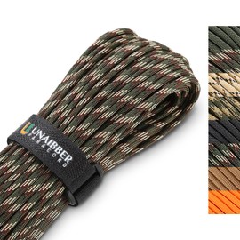 Unaibber Paracord 4 mm, Paracord 550 (30 m) Cords Rope, 7 Core Strands, Nylon Rope Paracord Made of Tear-Resistant 100% Nylon, Paracord Holds up to 250 kg for Survival Camping (Brown Camouflaged)