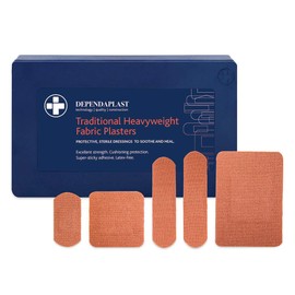 Reliance Medical Sterile Dependaplast Traditional Fabric Plasters in Blue Box, Pack of 120