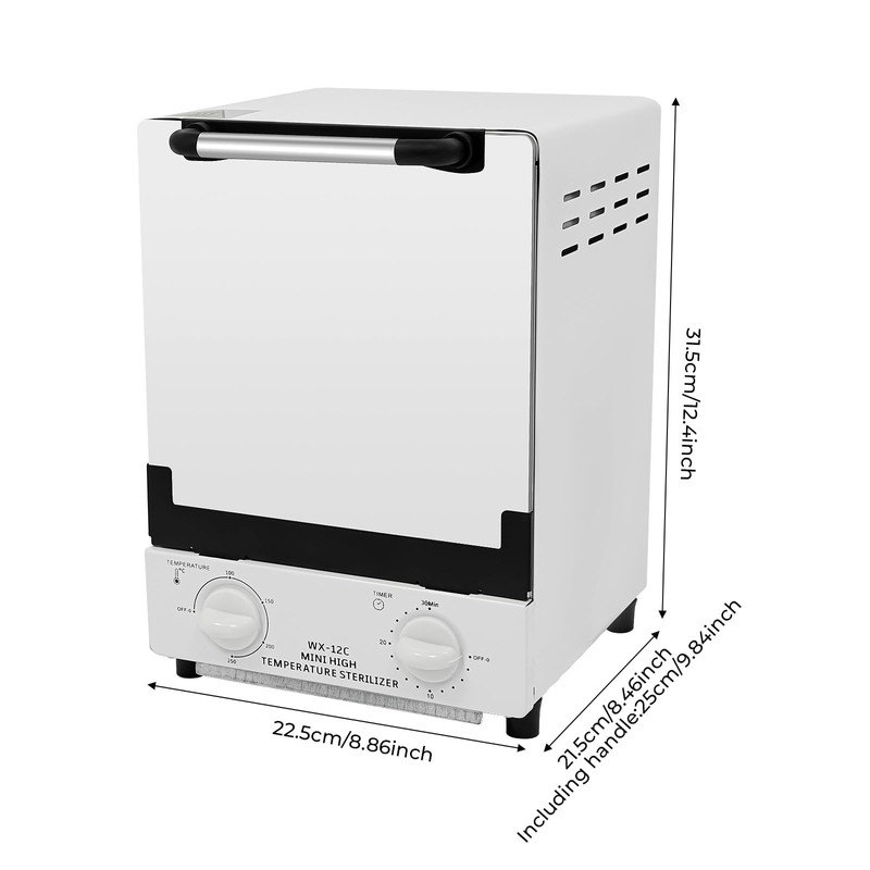 12L Dry Heat Sterilizer for Nail Tools, High-Temperature Salon Unit