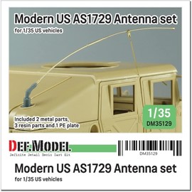 DEF MODEL DM35129 1/35 US Army AS1729 Antenna Base Set (Compatible with each model manufacturer), Plastic Model Parts