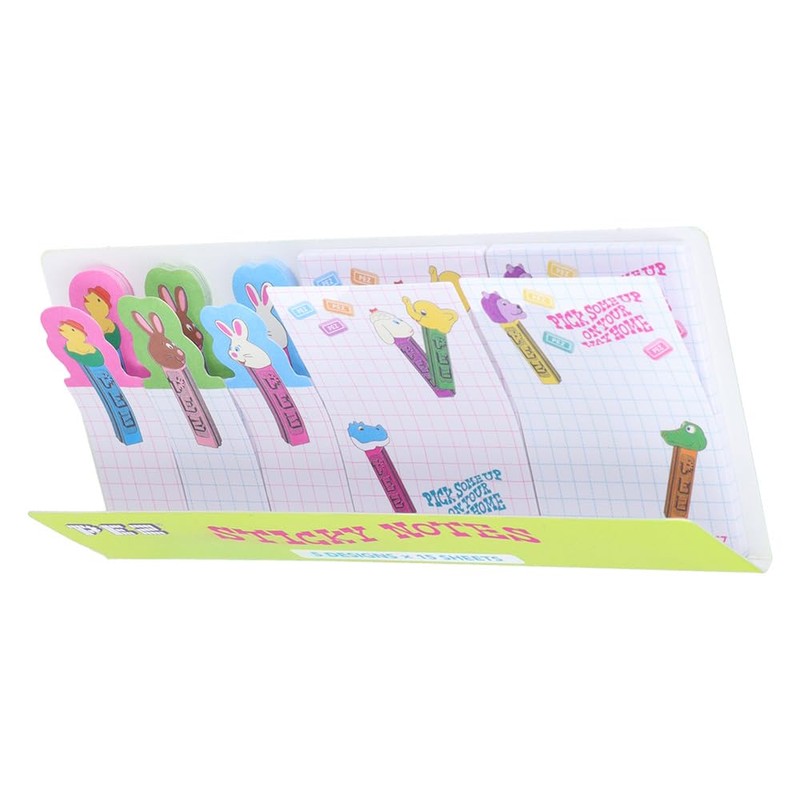 Sunstar Stationery S2841851 PEZ Sticky Notes, Die-Cut Slim, B Pattern