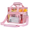 Clear Lunch Bag 10-Can with Adjustable Shoulder Strap for Women/Men,