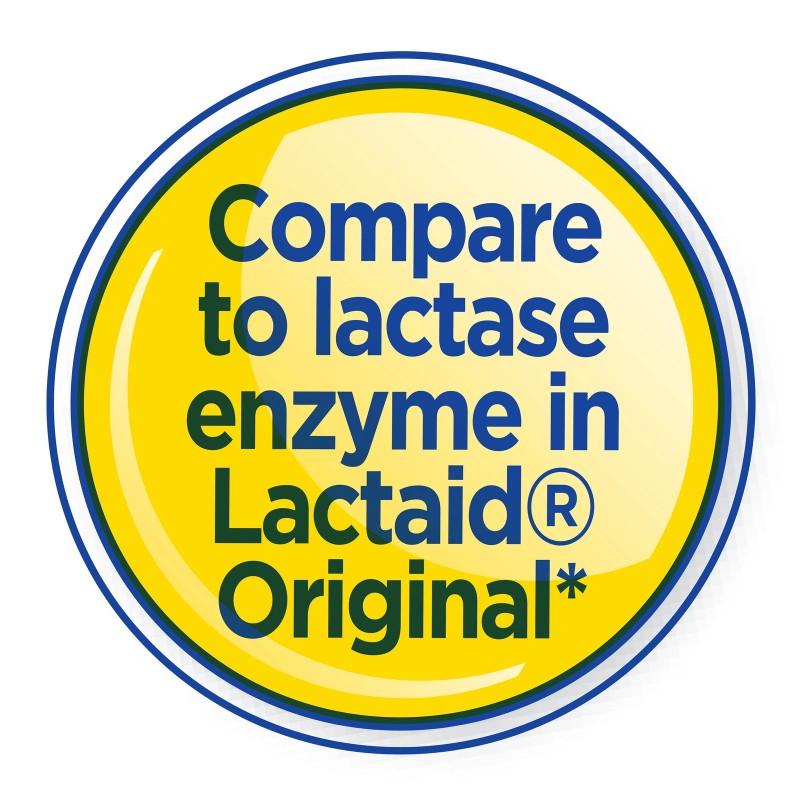 Equate Dairy Relief Caplets, Original, 120 Count