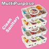Snackle Box Container,Portable Snack Box 8 Compartment Divided Serving Tray