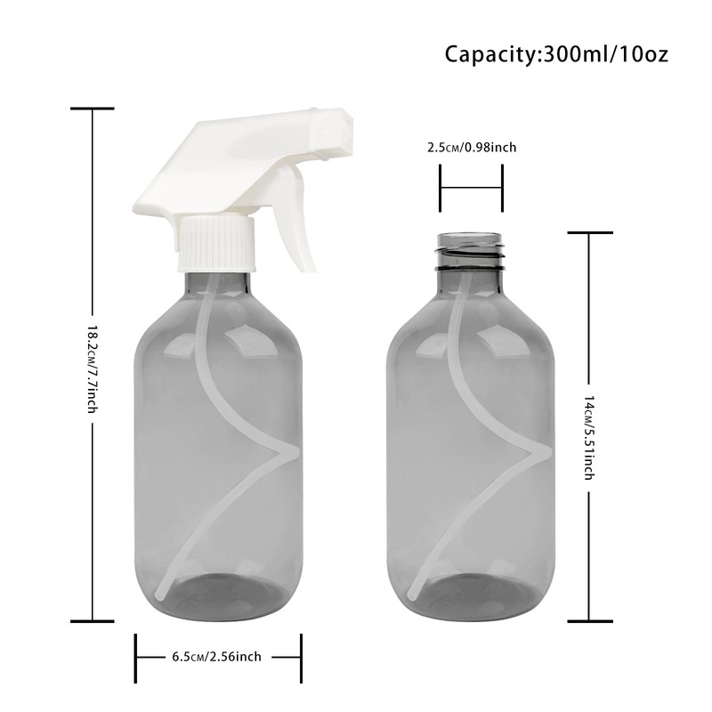 YOLCAR 2 Pack 10oz/300ml Spraying Bottles, Adjustable Spray Bottles with