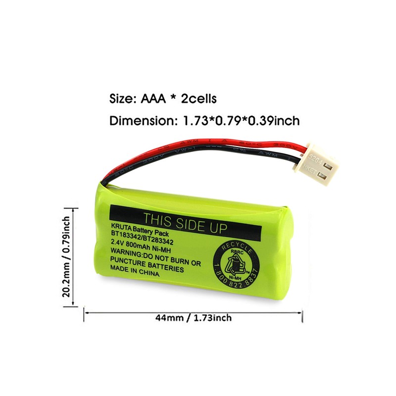 Kruta BT183342 BT283342 BT166342 BT266342 BT162342 BT262342 Battery Compatible with