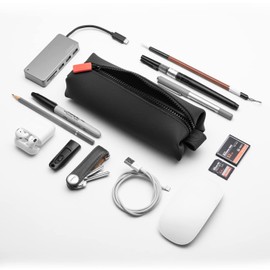 TOOLETRIES The Koby Mini Kit - Silicone Toiletry Organizer, Bathroom Travel Bag - Features Heavy-Duty Zipper, Leak Resistance, Easy to Clean - Charcoal