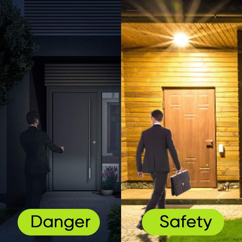 Motion Sensor Light Bulbs, PIR Movement Activated Dusk to Dawn