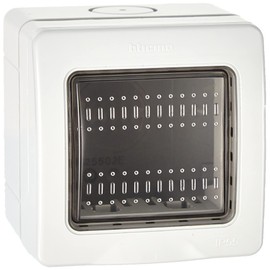 Bticino S25502E 25502 Outdoor case, White, 2 Moduli